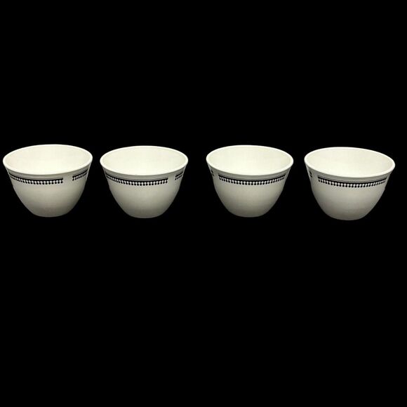 Set Of 4 Vintage Corning Pyroceram Tableware Seville 8oz Bouillon Cups - Picture 14 of 16